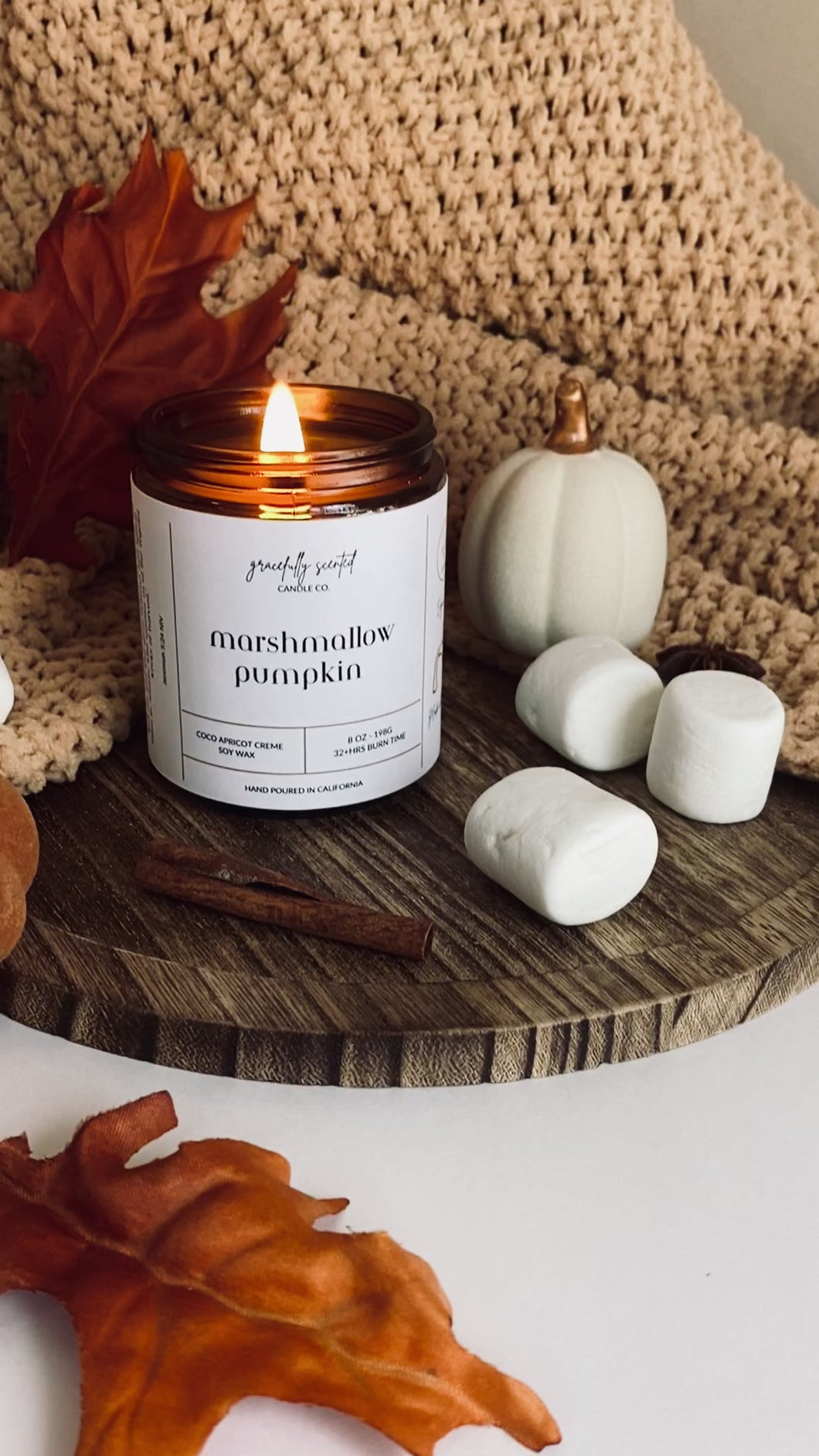 Marshmallow Pumpkin Candle